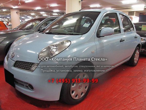 Стекло для Nissan March хетчбэк 2005 - 2007, k12 [рестайлинг]