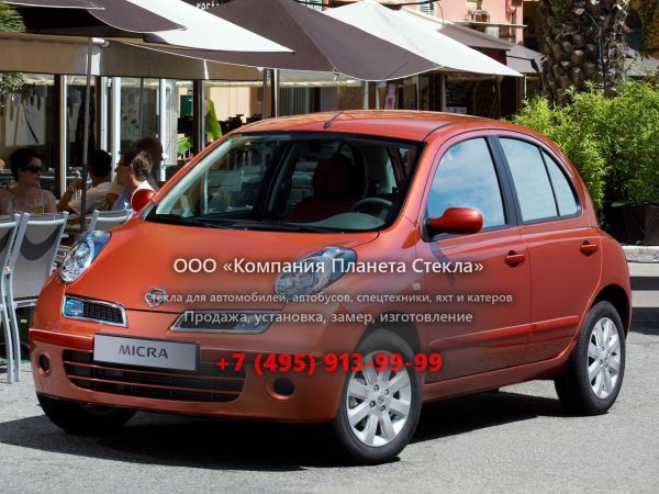 Стекло для Nissan Micra хетчбэк 2007 - 2010, K12C [рестайлинг]