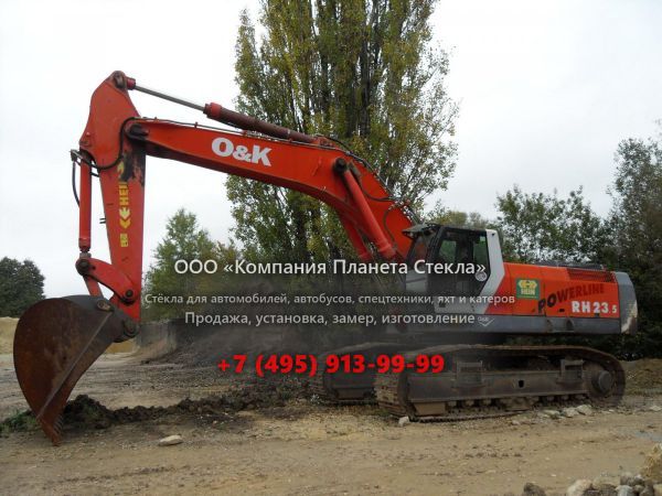 Стекло для гусеничных экскаваторов O&K RH 6.5 LC