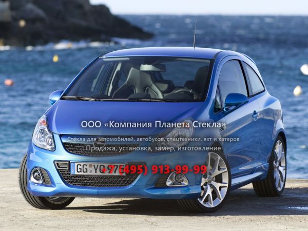 Стекло для Opel Corsa OPC хетчбэк 2006 - 2011, D