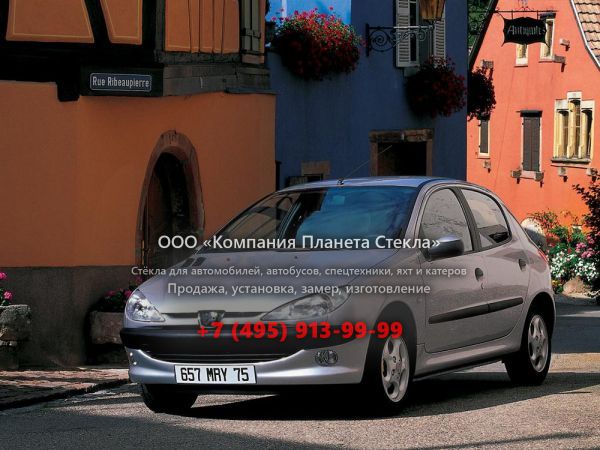 Стекло для Peugeot 206 хетчбэк 1998 - 2003, 1 поколение