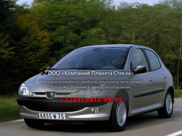 Стекло для Peugeot 206 хетчбэк 2002 - 2009, 1 поколение [рестайлинг]