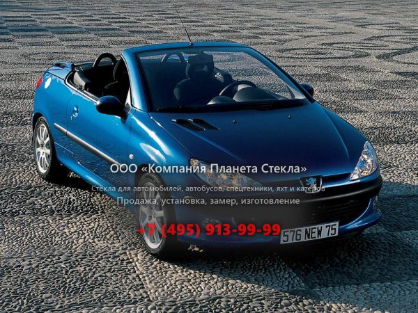 Стекло для Peugeot 206 CC кабриолет 1998 - 2003, 1 поколение