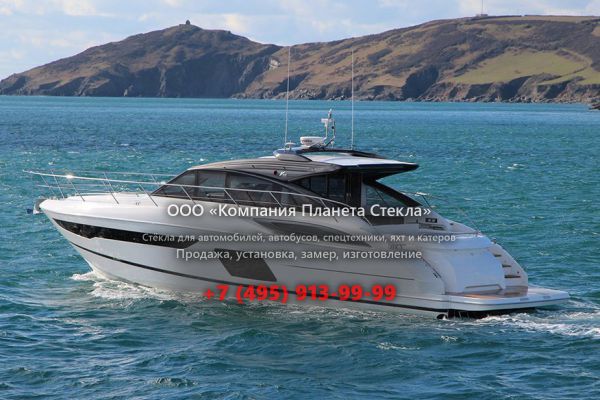 Стекло для моторная яхта с хардтопом, круизер Princess V58 Deck Saloon