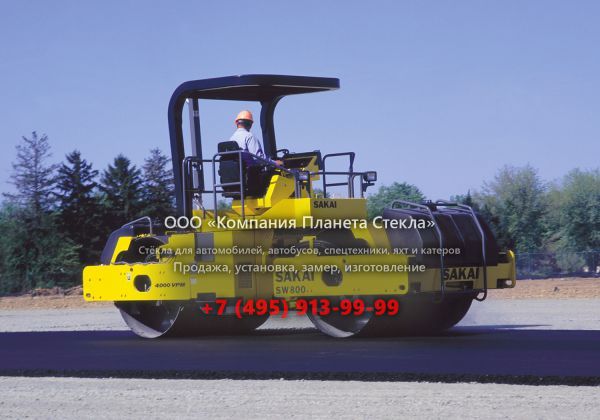 Стекло для гладковальцовых катков SAKAI SW800