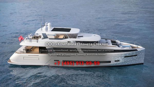 Стекло для моторная яхта с флайбриджем Sirena Yachts 85