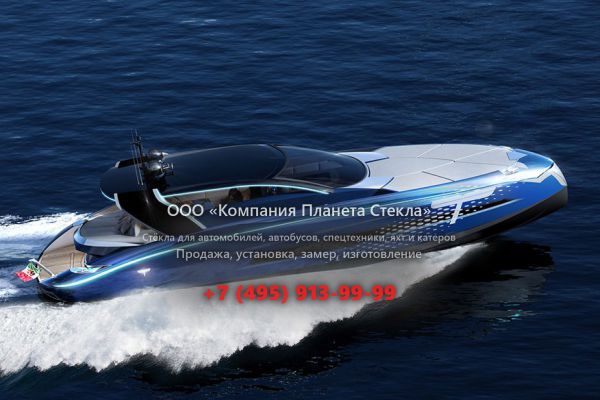Стекло для моторная яхта с хардтопом Tecnomar Evo 55 HT