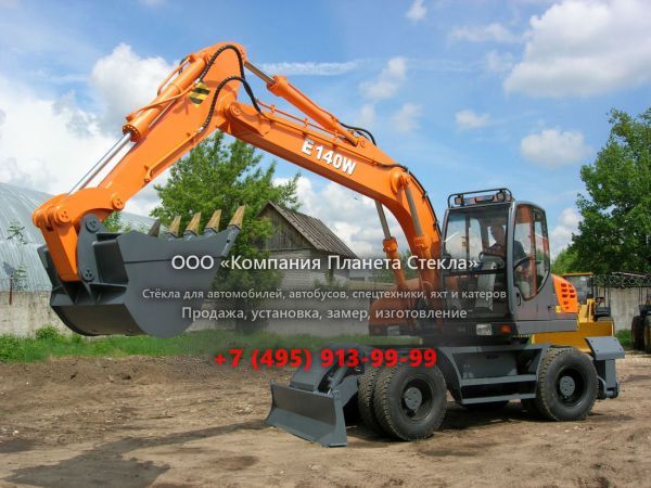 Стекло для колёсных экскаваторов UMG E140W