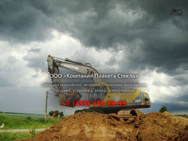 Стекло для гусеничных экскаваторов Volvo EC240