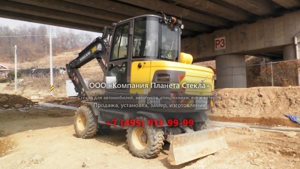 Стекло для колёсных мини-экскаваторов Volvo EW60C